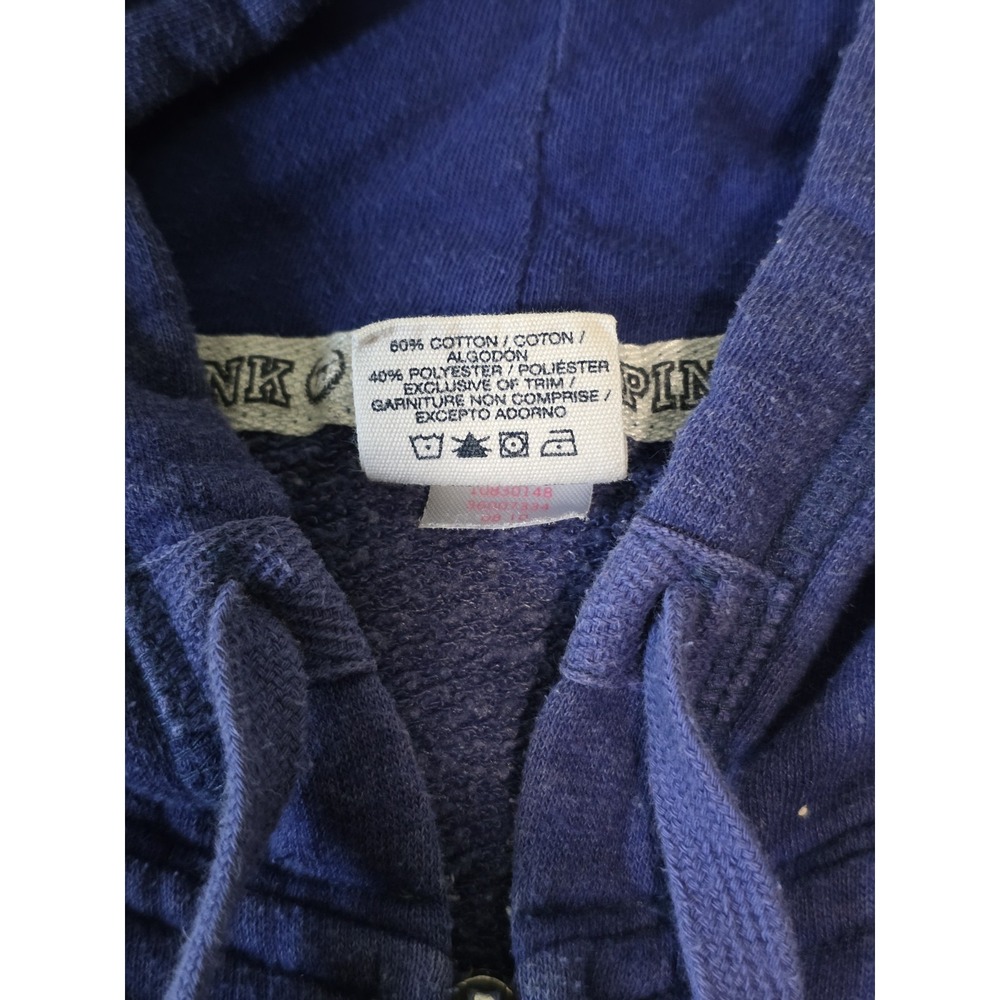 Victoria's Secret PINK Vintage Y2K Womens Small Blue 86' Embroidered Sweat Set - Picture 3 of 14